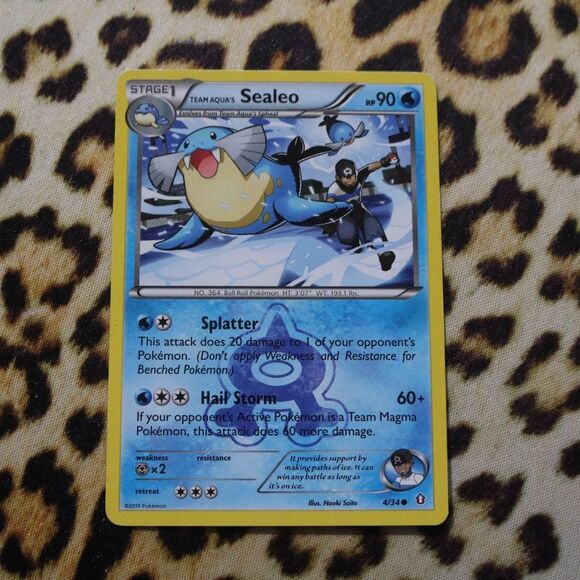 Team Aqua’s Sealeo 4/34 Pokemon Card - Picture 1 of 1
